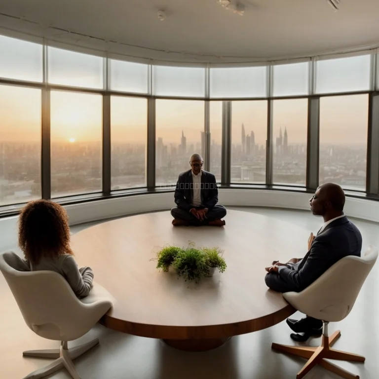 Group meditation session at The Regency Hotel Salmiya